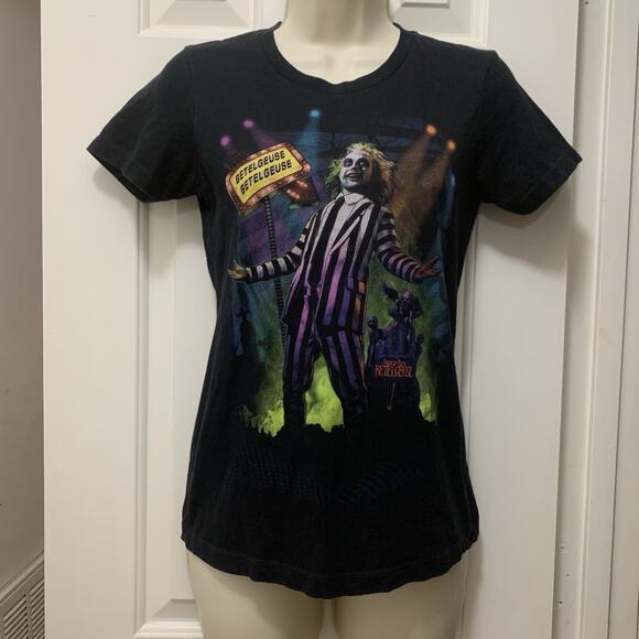 Fright Rags Beetlejuice It’s Show Time Midnight Madness T-shirt Womens S Rare - Picture 1 of 7